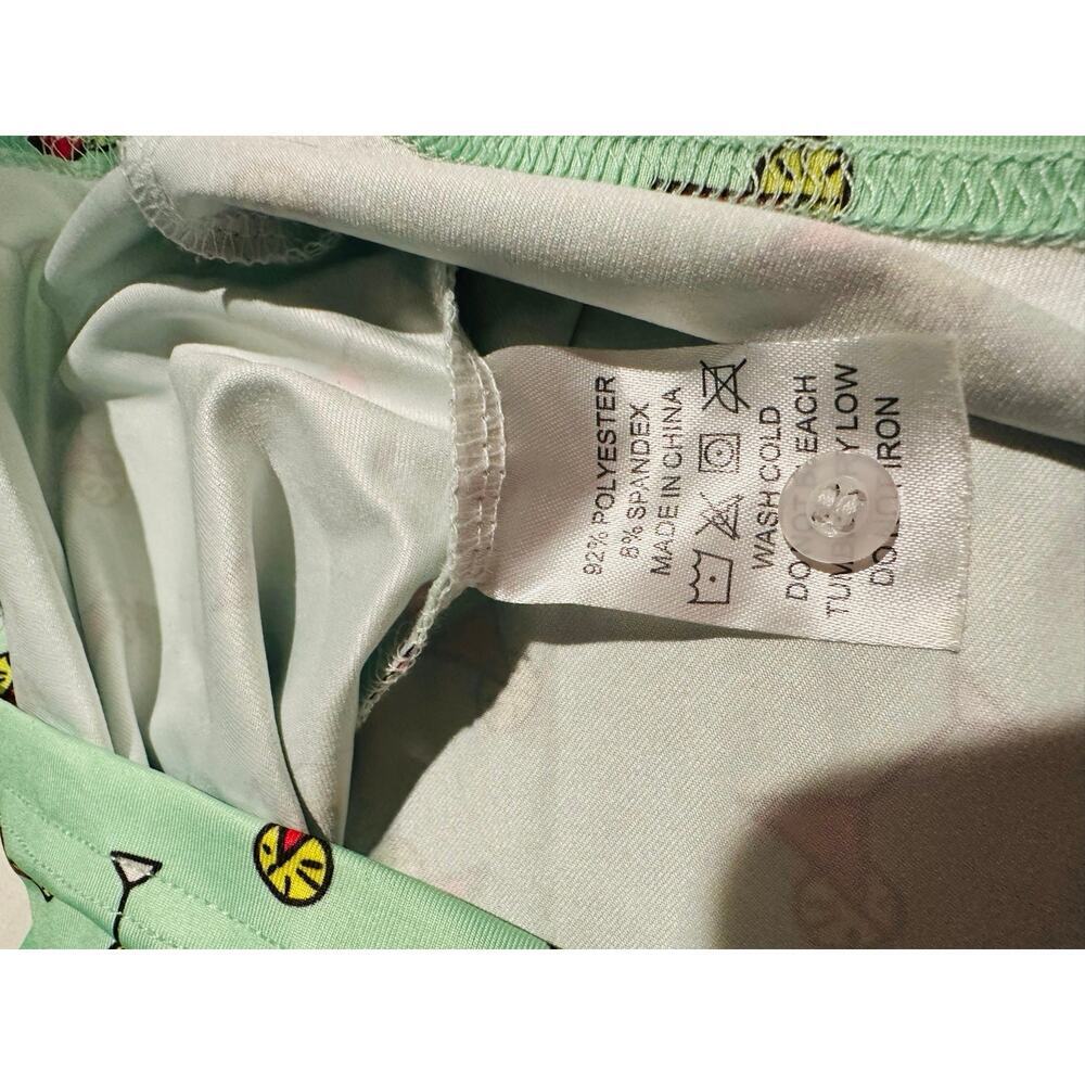 Proud Ninety Men’s 2XL Golf Polo Mint Green Martini Cocktail Print Shirt - Picture 7 of 7